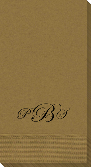 Elegant Script Monogram Guest Towels